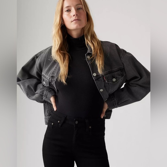 Levi's Black Flare Jeans - Picture 5 of 10